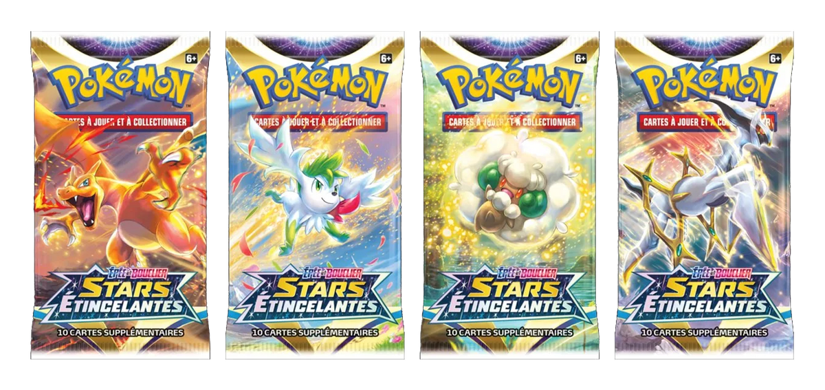 Artset 4 boosters Stars Étincelantes