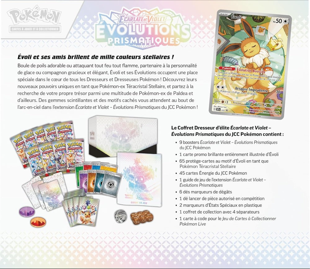 Coffret Dresseur d'Élite Évolutions Prismatiques, autre vue