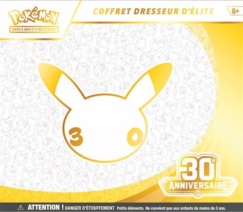 Coffret Dresseur d'Élite 30e anniversaire, côté